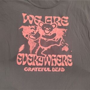 Grateful Dead Gray Tee with Pink Graphic